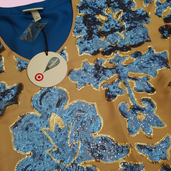 Neiman Marcus Tracy Reese sequin top women S - Picture 2 of 2